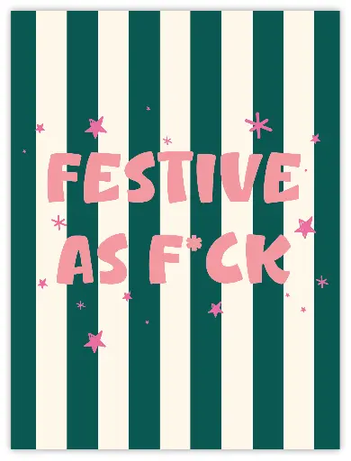 Festive As F*ck Poster