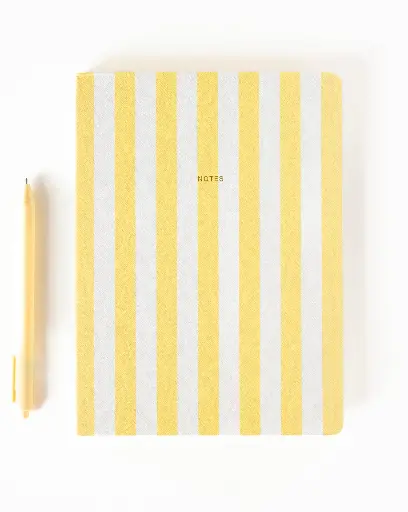 A-Journal Notebook Stripes Yellow 