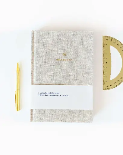 A-Journal One Line a Day Linen
