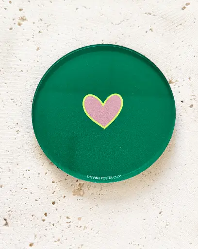 Heart Neon Untersetzer aus Acryl