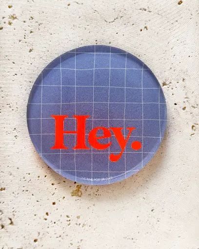 Hey Neon Untersetzer aus Acryl